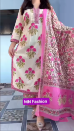 চায়না সফট লিলেন কটন ফেব্রিকস থ্রি-পিস - Image 2