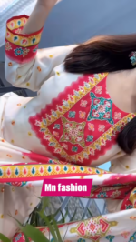 মসলিন কটন ফেব্রিকস থ্রি-পিস - Image 3