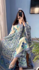 চায়না সফট লিলেন কটন ফেব্রিকস থ্রি-পিস - Image 6